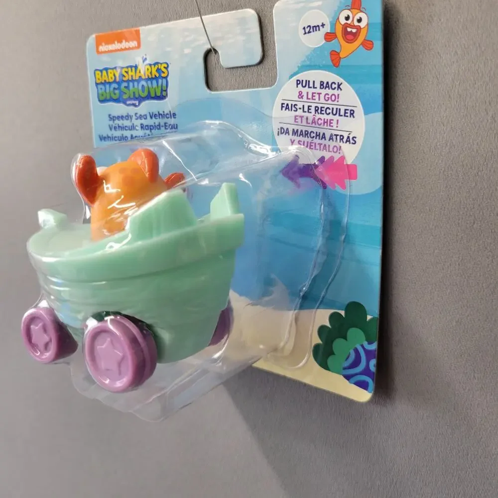 Baby Sharks Big Show Toy Speedy Sea Vehicle William Fish Pull Back‎ & Let Go New
